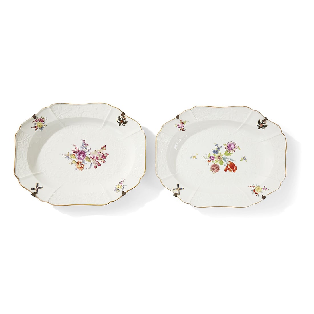 DEUX PLATS RECTANGULAIRES EN PORCELAINE, BERLIN, DEUXIÈME MOITIÉ DU XIXe SIÈCLE (1 of 3)