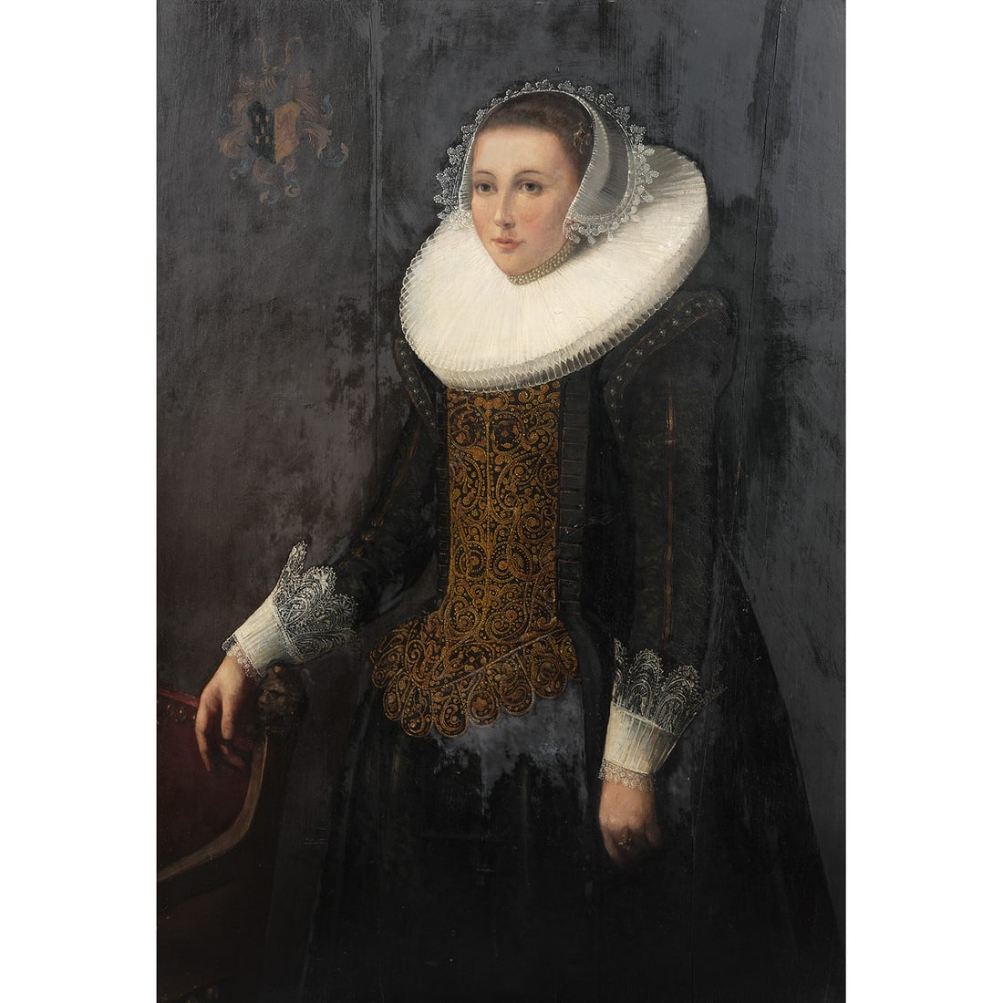 DANS LE GOÛT DE NICOLAES ELIASZ PICKENOY PORTRAIT DE FEMME (1 of 1)