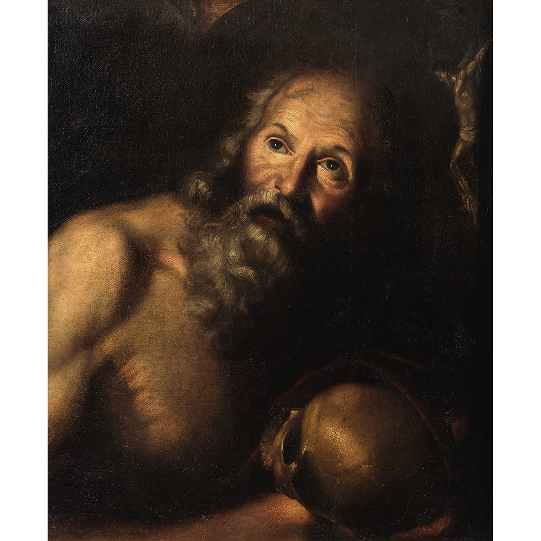 ÉCOLE ITALIENNE DU XVIIE SIÈCLE, ENTOURAGE DE GIOVANNI BAGLIONE SAINT JEROME (1 of 2)