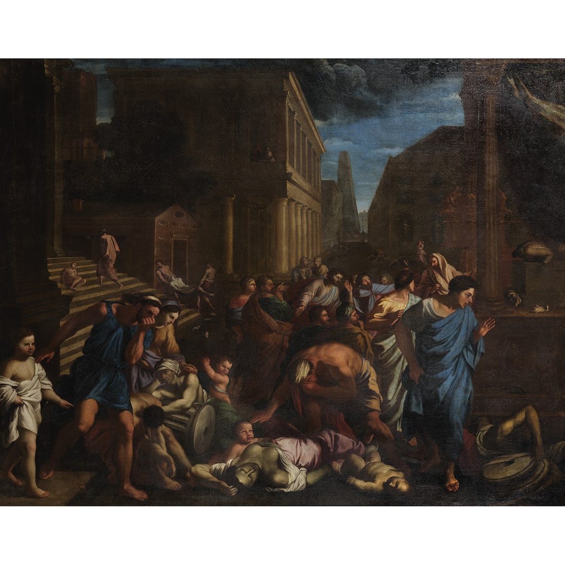 ÉCOLE FRANÇAISE DU XVIIE SIÈCLE, SUIVEUR DE NICOLAS POUSSIN LA PESTE D'ASDOD OU (1 of 1)