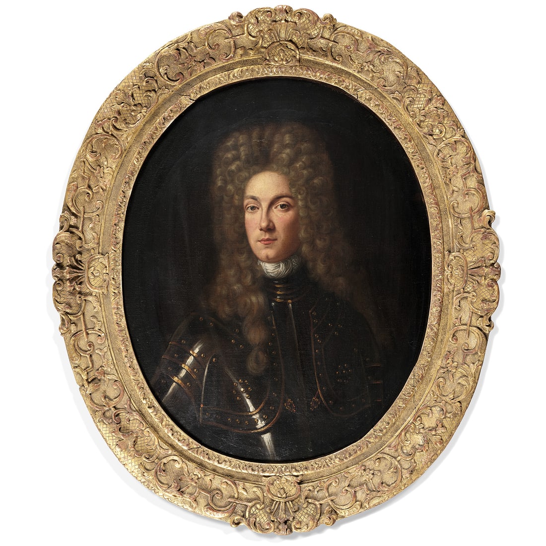 ÉCOLE FRANÇAISE VERS 1730 PORTRAIT D'HOMME EN ARMURE (1 of 1)
