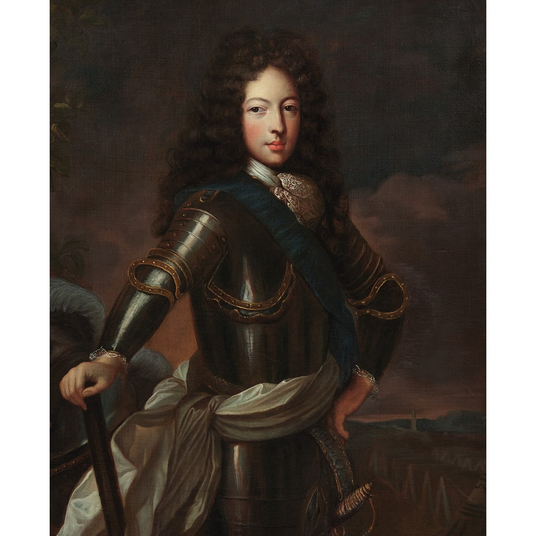 ÉCOLE FRANÇAISE VERS 1700, ENTOURAGE D'ALEXIS SIMON BELLE PORTRAIT D'UN PRINCE DE SANG EN (1 of 1)