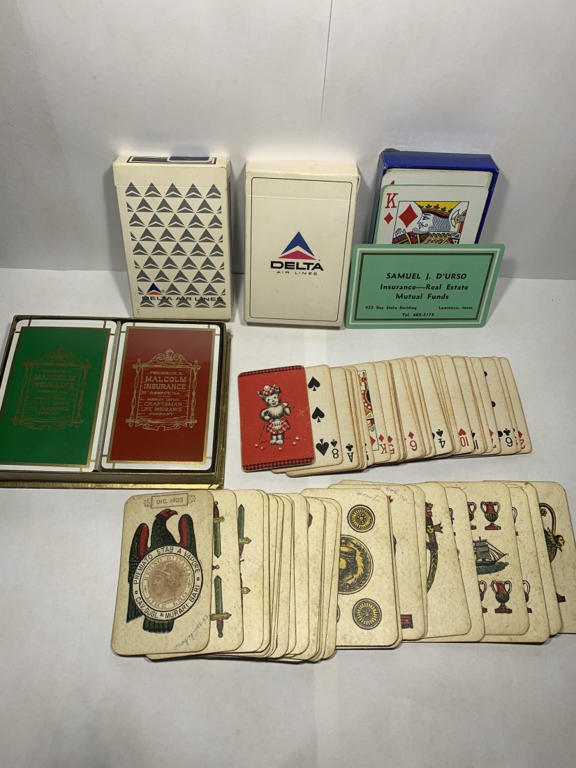 Advertising Playing Cards: An interesting lot of advertising playing cards