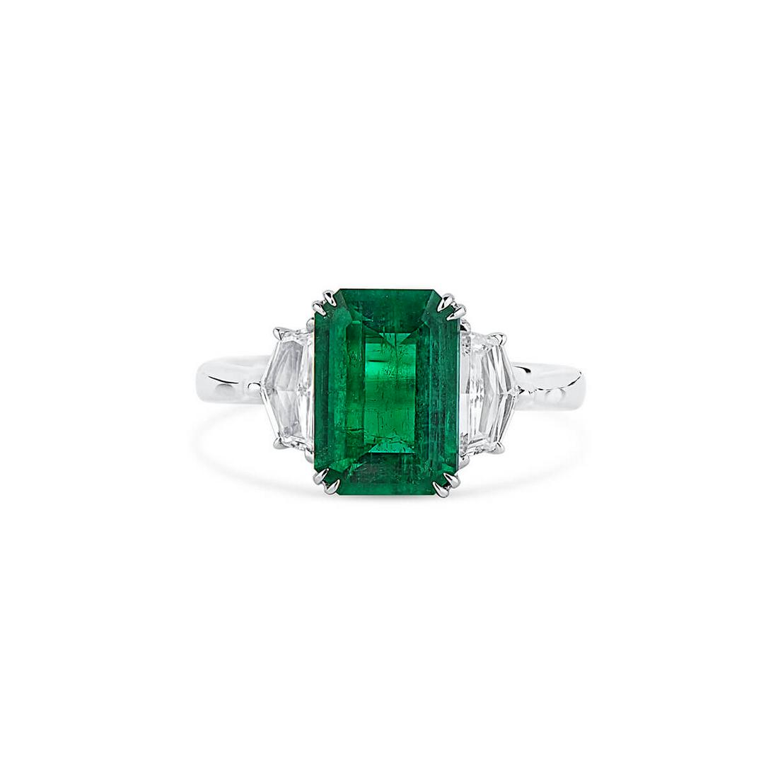 Natural Vivid Green Colombian Emerald Ring 2.67ct GRS (1 of 7)