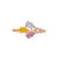 GIA Pink Yellow and Blue Diamond Ring 0.81ct (0.96tcw)