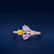 GIA Pink Yellow and Blue Diamond Ring 0.81ct (0.96tcw) - 5