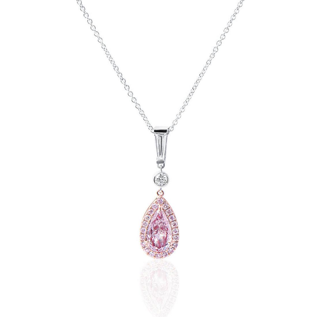 GIA Very Light Pink Diamond Necklace 0.60ct (0.84 TCW) (1 of 5)