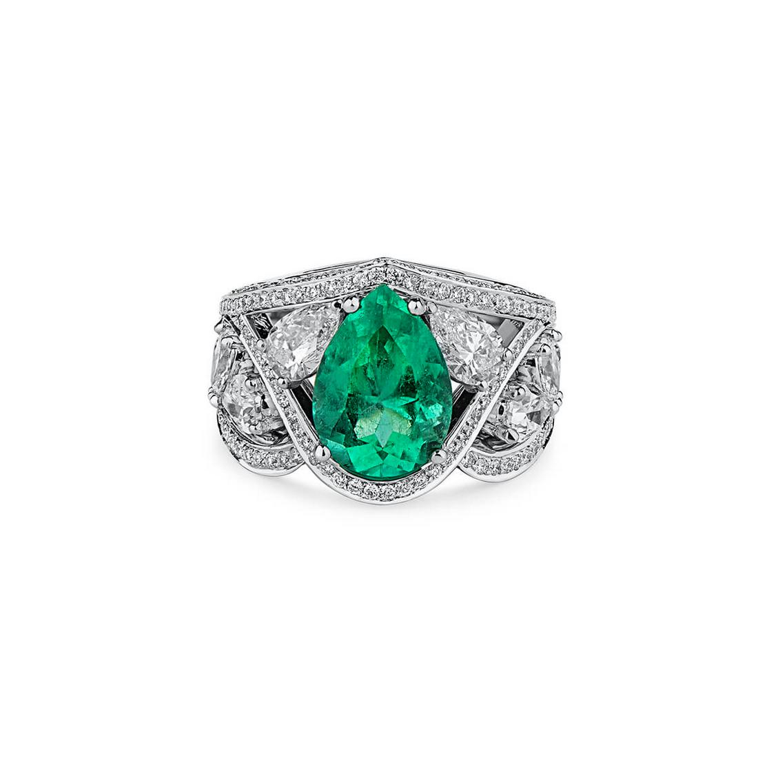 Natural Green Colombian Emerald Ring 2.82ct GRS (1 of 7)