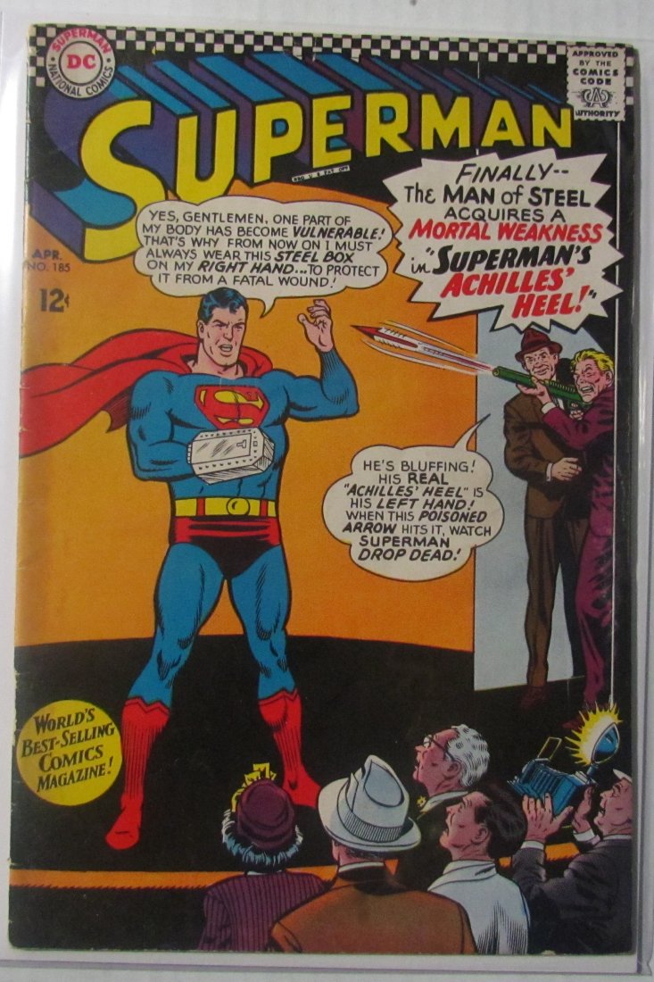 SUPERMAN NO. 185 - DC COMICS - APRIL 1966 (1 of 1)