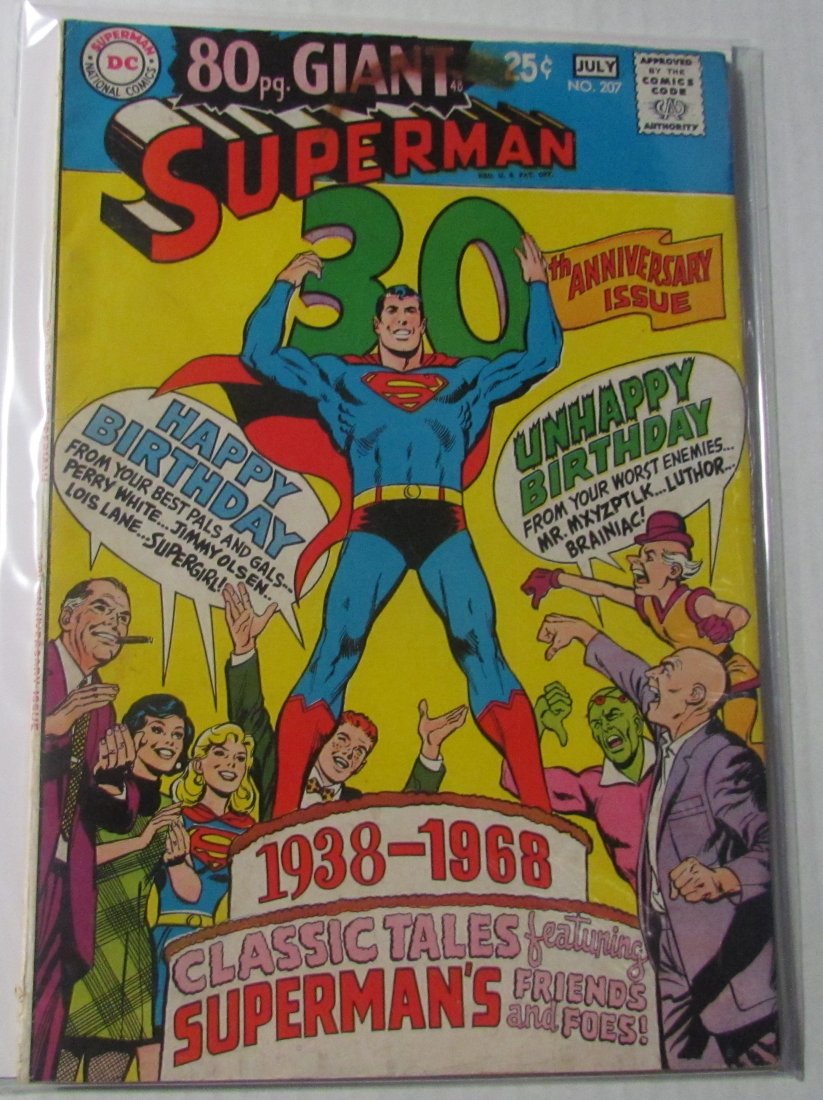 Superman #207 (Jun 1968 DC) 30th Anniversary 80 page gi: Superman #207 (Jun 1968 DC) 30th Anniversary 80 page giant
