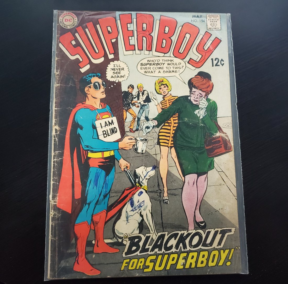 Superboy 154 DC 1969 Superman Blind Krypto Wally (1 of 1)