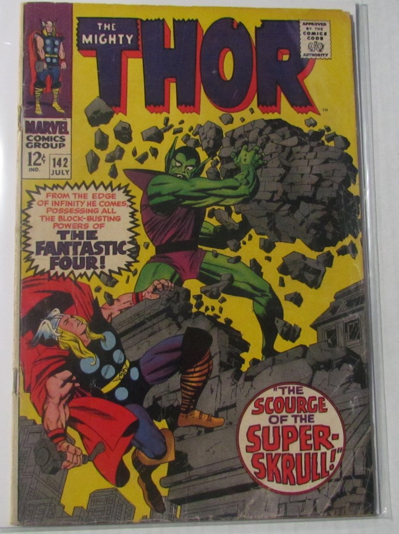 Thor 142 vs. Super Skrull! Stan Lee and Jack Kirby (1 of 1)