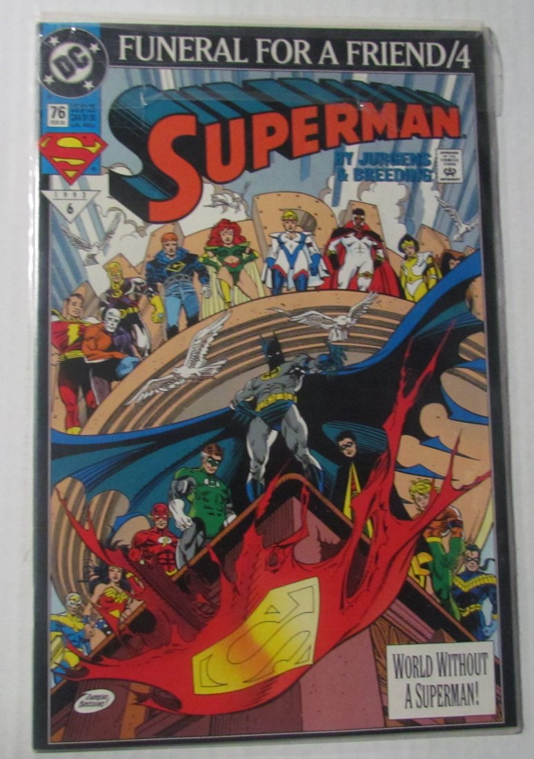 DC Superman Man of Steel Funeral for a Friend /4 76 FEB: DC Superman Man of Steel Funeral for a Friend /4 76 FEB 93
