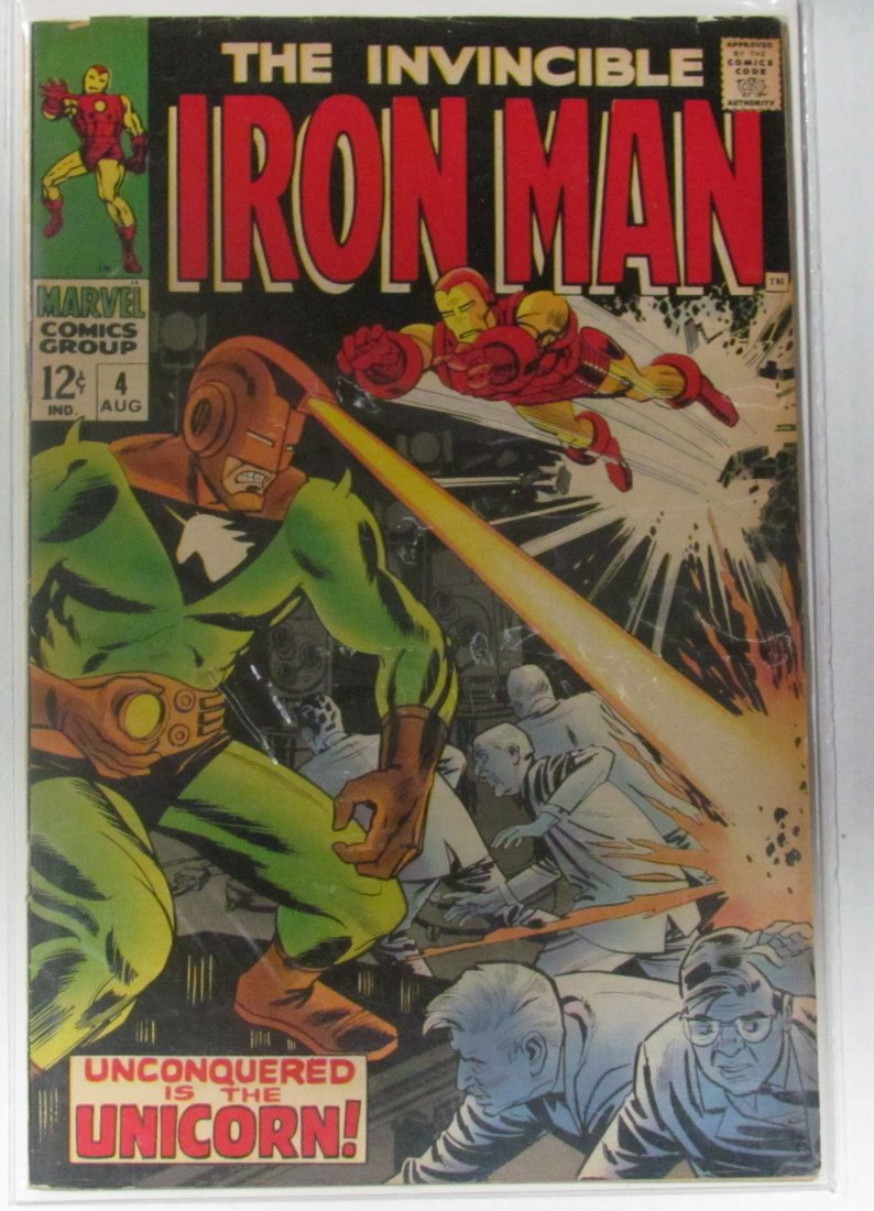 Marvel Invincible Iron Man #4 Comic August 1968 "Unconq (1 of 1)