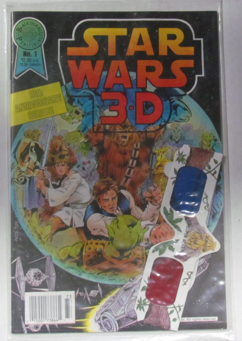 Star Wars 3-D # 1 Len Wein Sealed Bagged Blackthorne 3D (1 of 1)