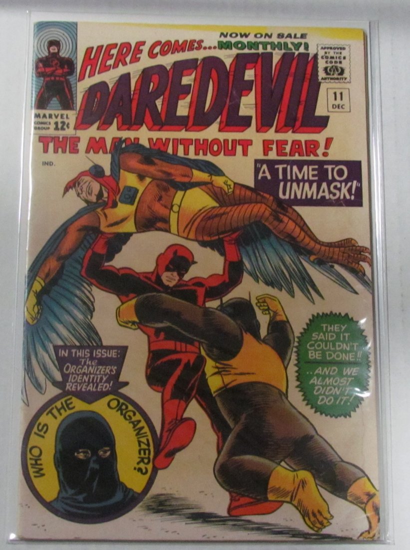 Daredevil #11: Daredevil #11 Powell Wally Wood Organizer Revealed Cat Man Ape Man Frog Man
