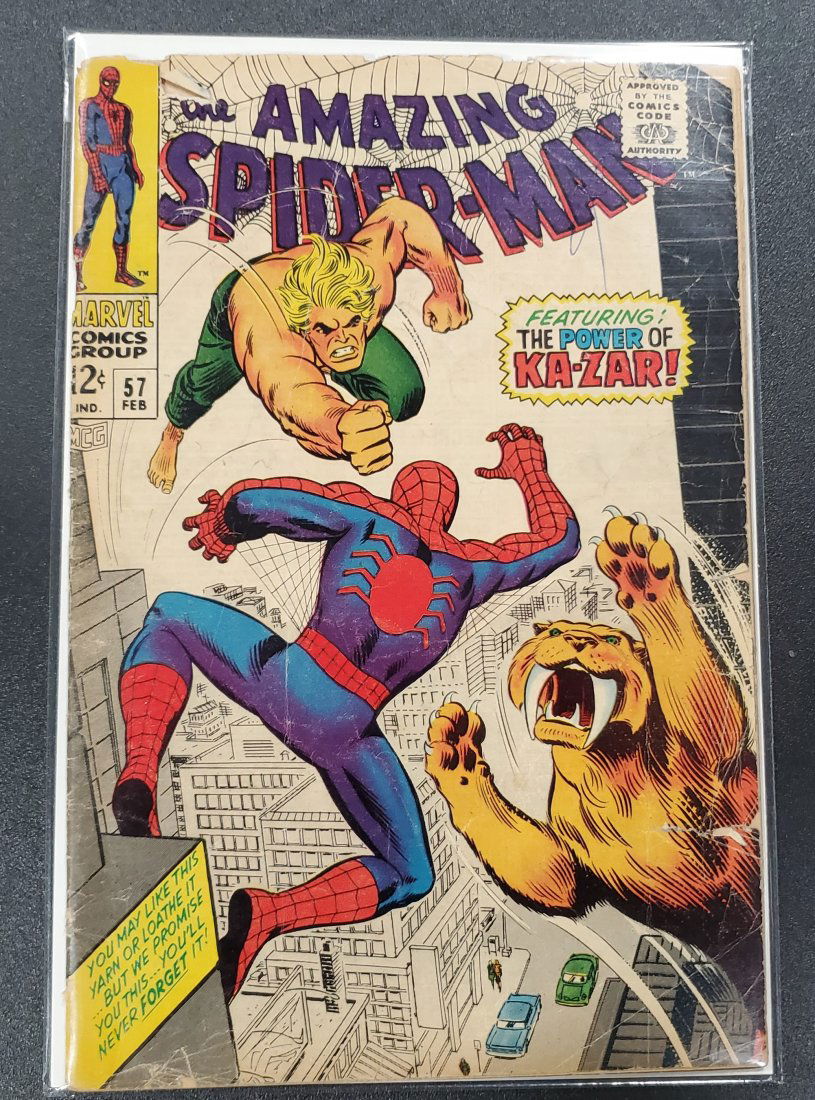 AMAZING SPIDER-MAN # 57 ( 1968 ) KA-ZAR MARVEL COMICS (1 of 1)