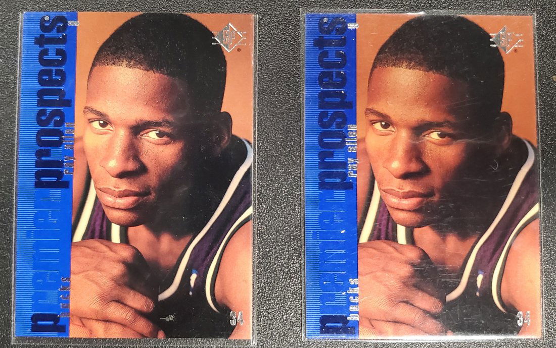 96-97 RAY ALLEN UPPER DECK SP ROOKIE #136 BUCKS X2 (1 of 1)