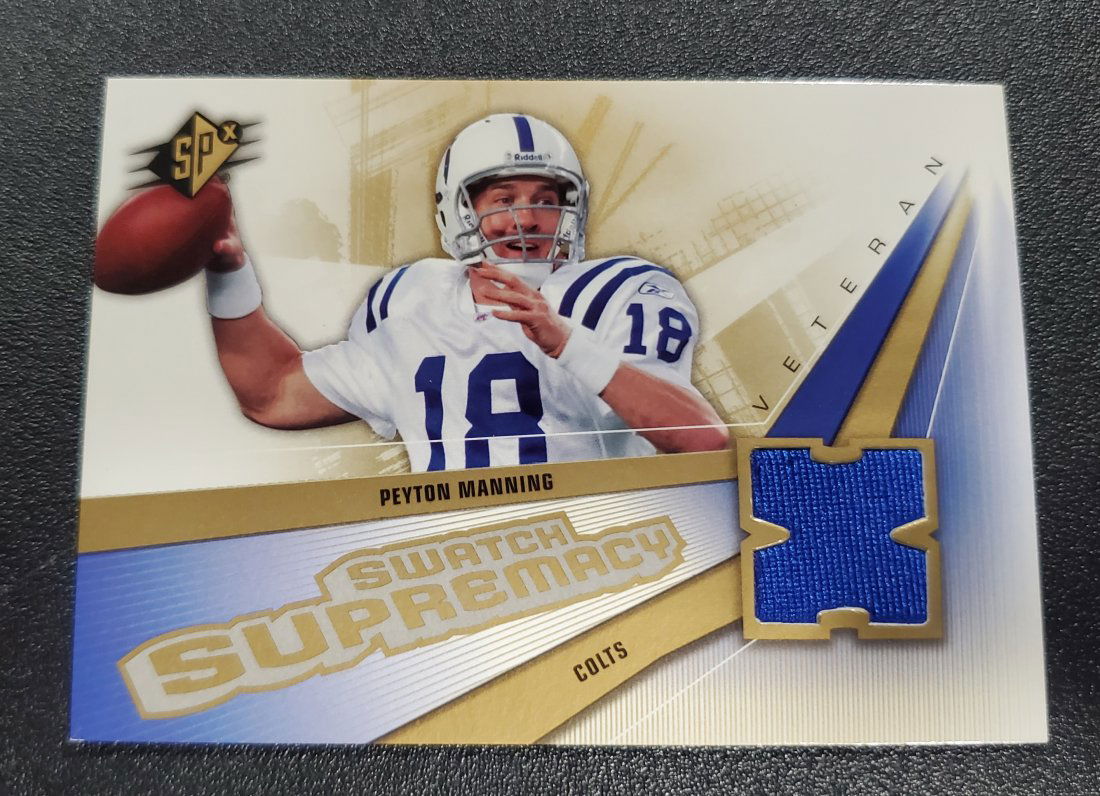 Peyton Manning Swatch Supremacy patch card SPx (1 of 1)