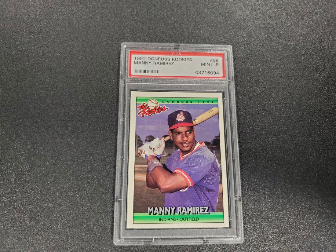 1992 Donruss The Rookies Manny Ramirez #98 PSA 9 Rookie (1 of 1)