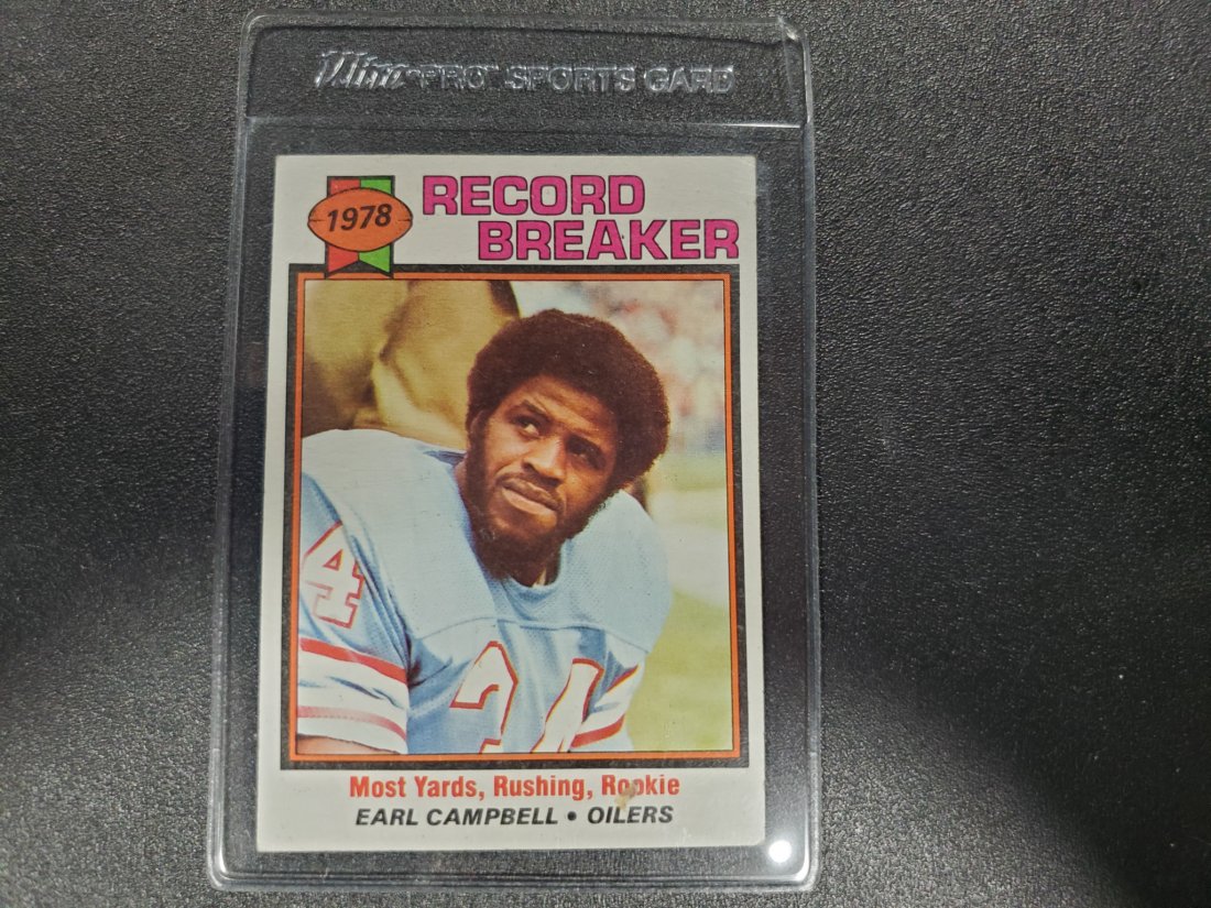 1979 Topps Earl Campbell Record Breaker Rookie Rushing: 1979 Topps Earl Campbell Record Breaker Rookie Rushing Yards