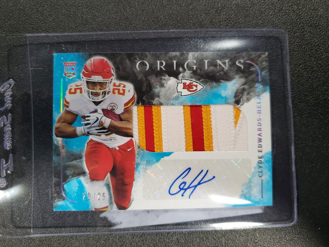 2020 Origins Clyde Edwards-Helaire RPA #20/25 Sky Blue (1 of 1)
