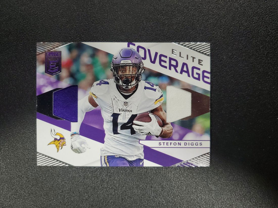 2019 Stefon Diggs Panini Elite Coverage Dual Jersey: 2019 Stefon Diggs Panini Elite Coverage Dual Jersey