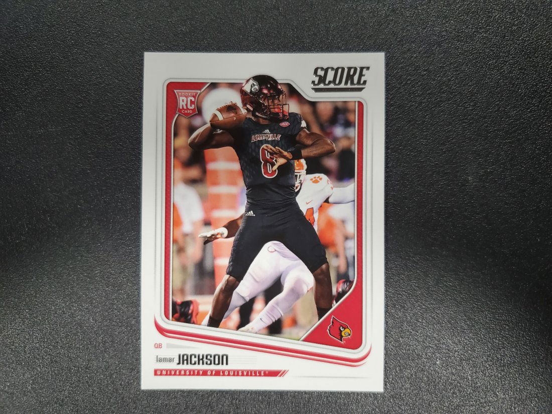 2018 Panini Score #352 Lamar Jackson Louisville Ravens (1 of 1)