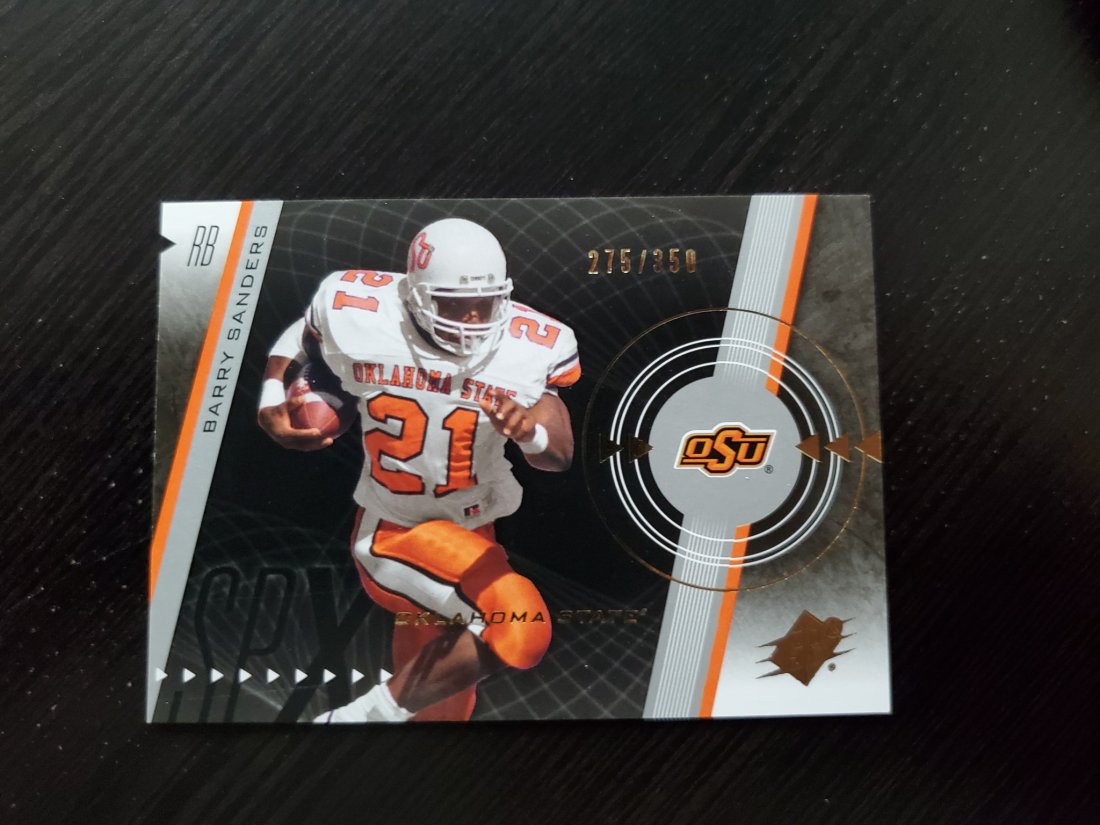 2011 SP Authentic SPx /350 Barry Sanders #4 HOF: 2011 SP Authentic SPx 275/350 Barry Sanders #4 HOF