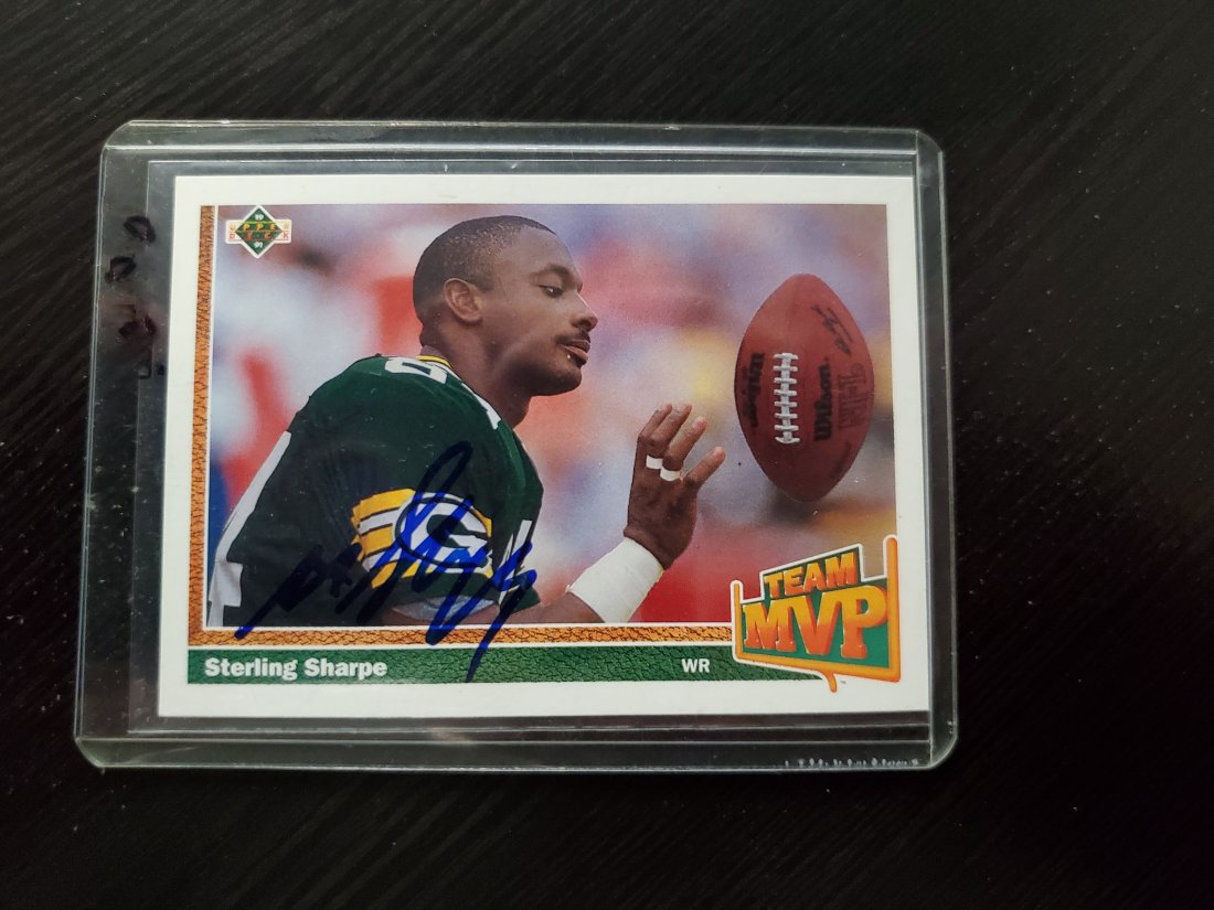 1991 Upper Deck Sterling Sharpe(AUTO) Hand Signed Autog (1 of 1)