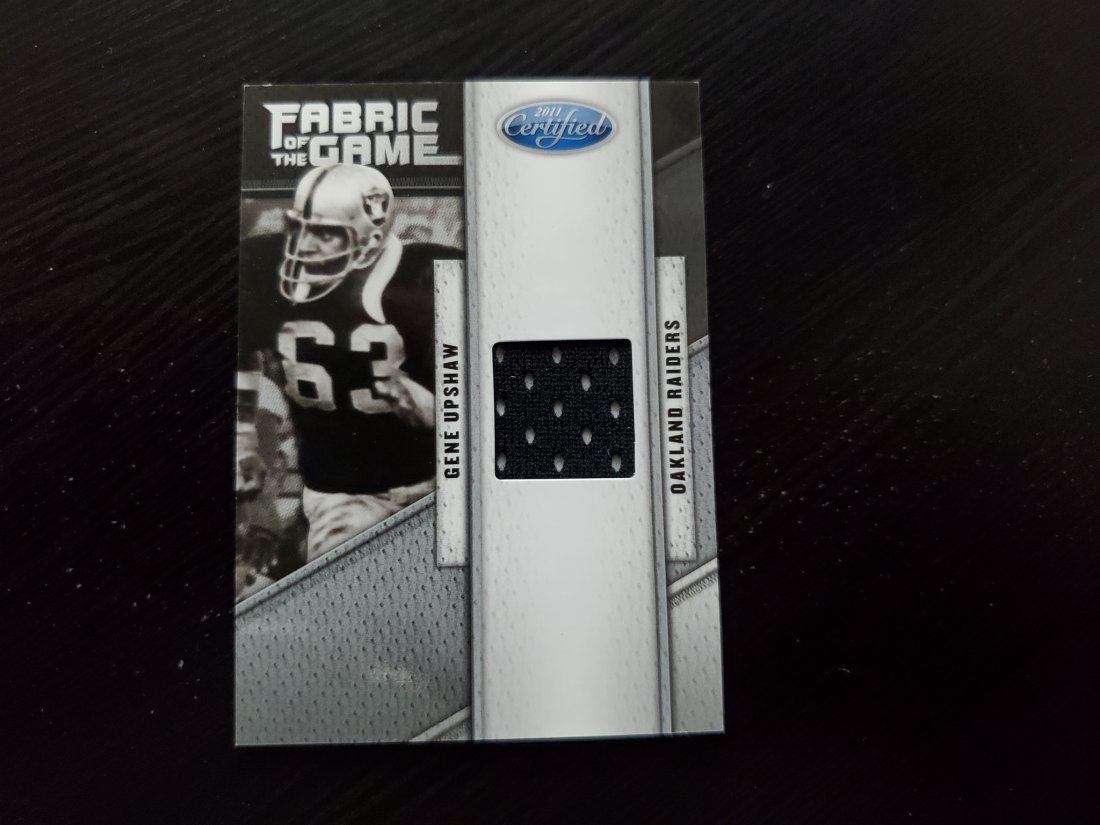 2011 Certified Gene Upshaw Fabric of the Game  12/150 (1 of 1)