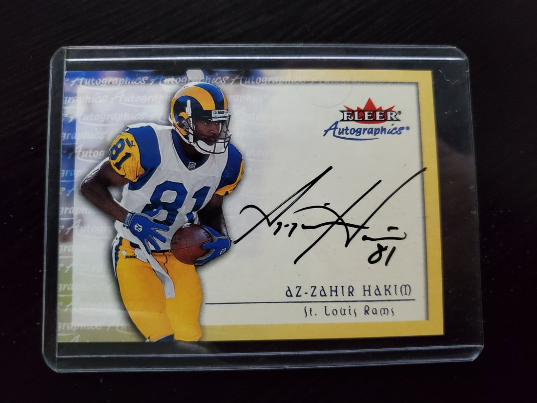 2000 Fleer Autographics AZ-ZAHIR HAKIM auto RC autograp (1 of 1)