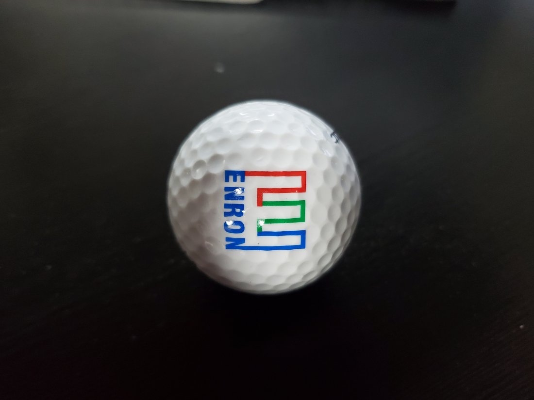 ENRON LOGO GOLF BALL AND STROKES COUNTER (1 of 3)