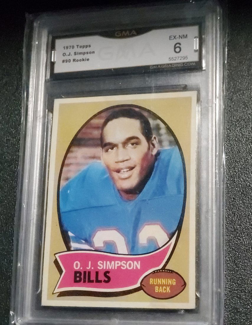 1970 Topps OJ Simpson RC #90 CENTERED graded EX-NM 6 (1 of 1)