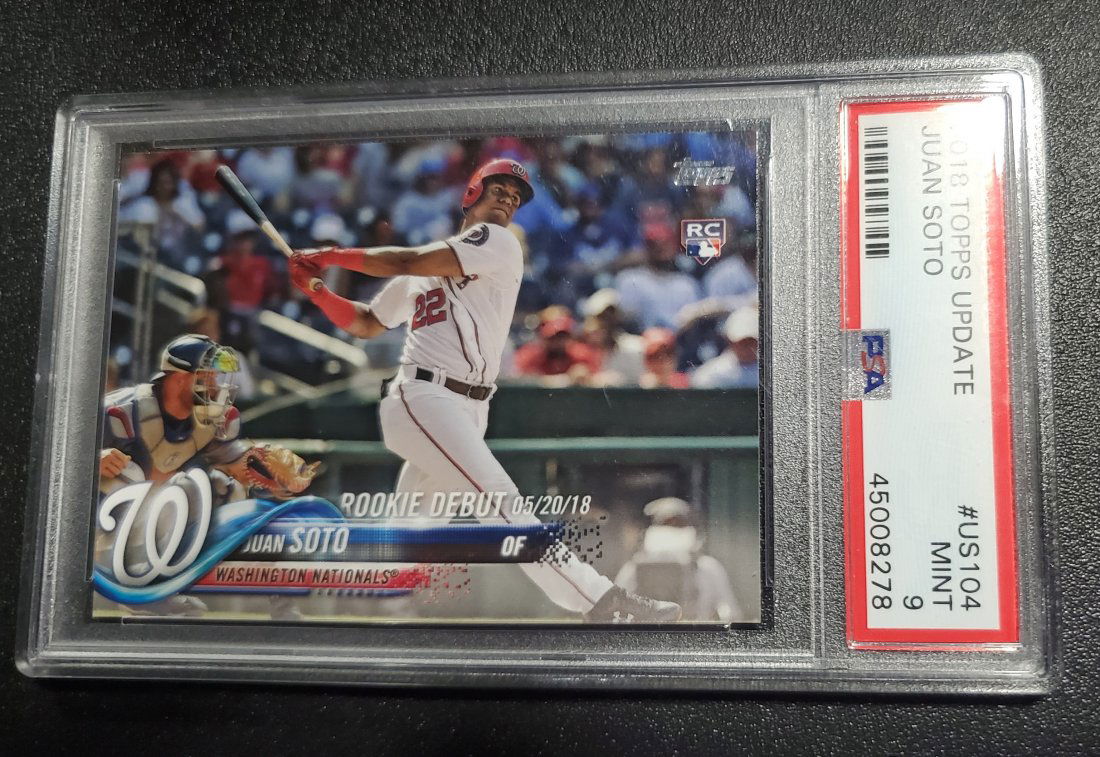 2018 Topps Update #US104 Juan Soto RC ROOKIE PSA 9 MINT (1 of 1)