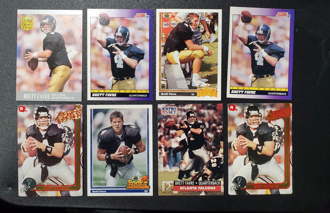 8 Brett Farve Rookie Cards (1 of 1)