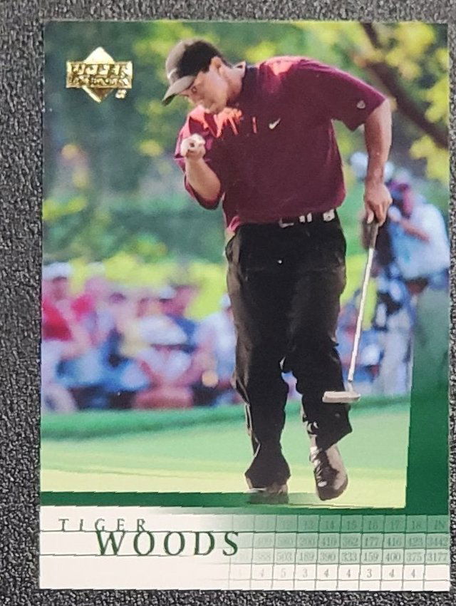 2001 Upper Deck Tiger Woods Rookie Card # 1 Near Mint - (1 of 1)