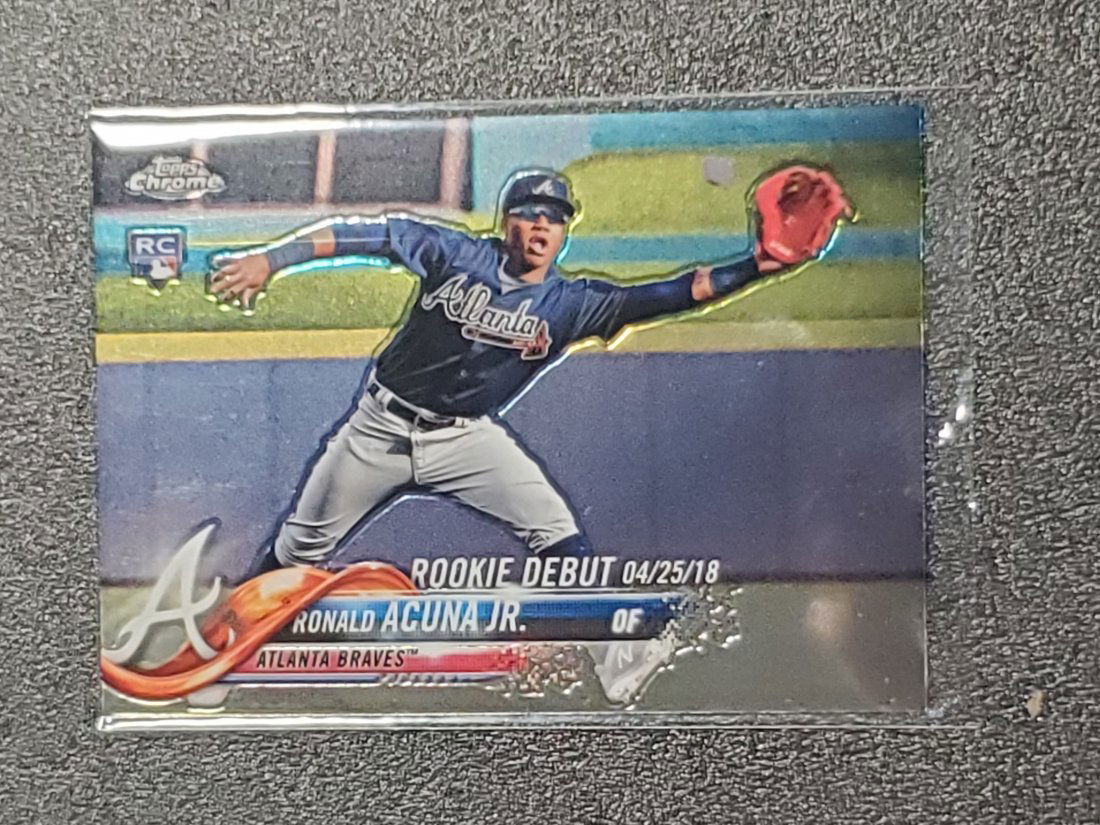 Ronald Acuna Jr 2018 Topps Chrome Update #HMT31 RC ROO (1 of 1)