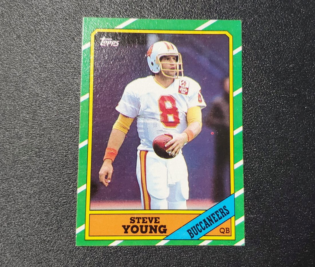 1986 Topps #374 STEVE YOUNG RC Rookie! BUCCANEERS! HOF! (1 of 3)