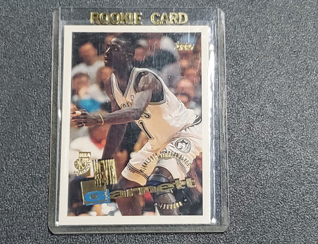 KEVIN GARNETT 1995-96 TOPPS DRAFT PICKS ROOKIE RC TIMBE (1 of 1)
