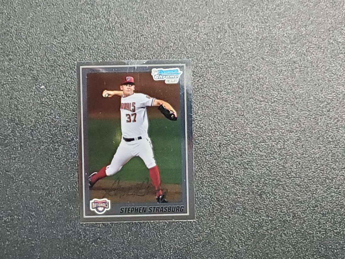 2010 Bowman Chrome Stephen Strasburg Card #BCP1 Rookie: 2010 Bowman Chrome Stephen Strasburg Card #BCP1 Rookie