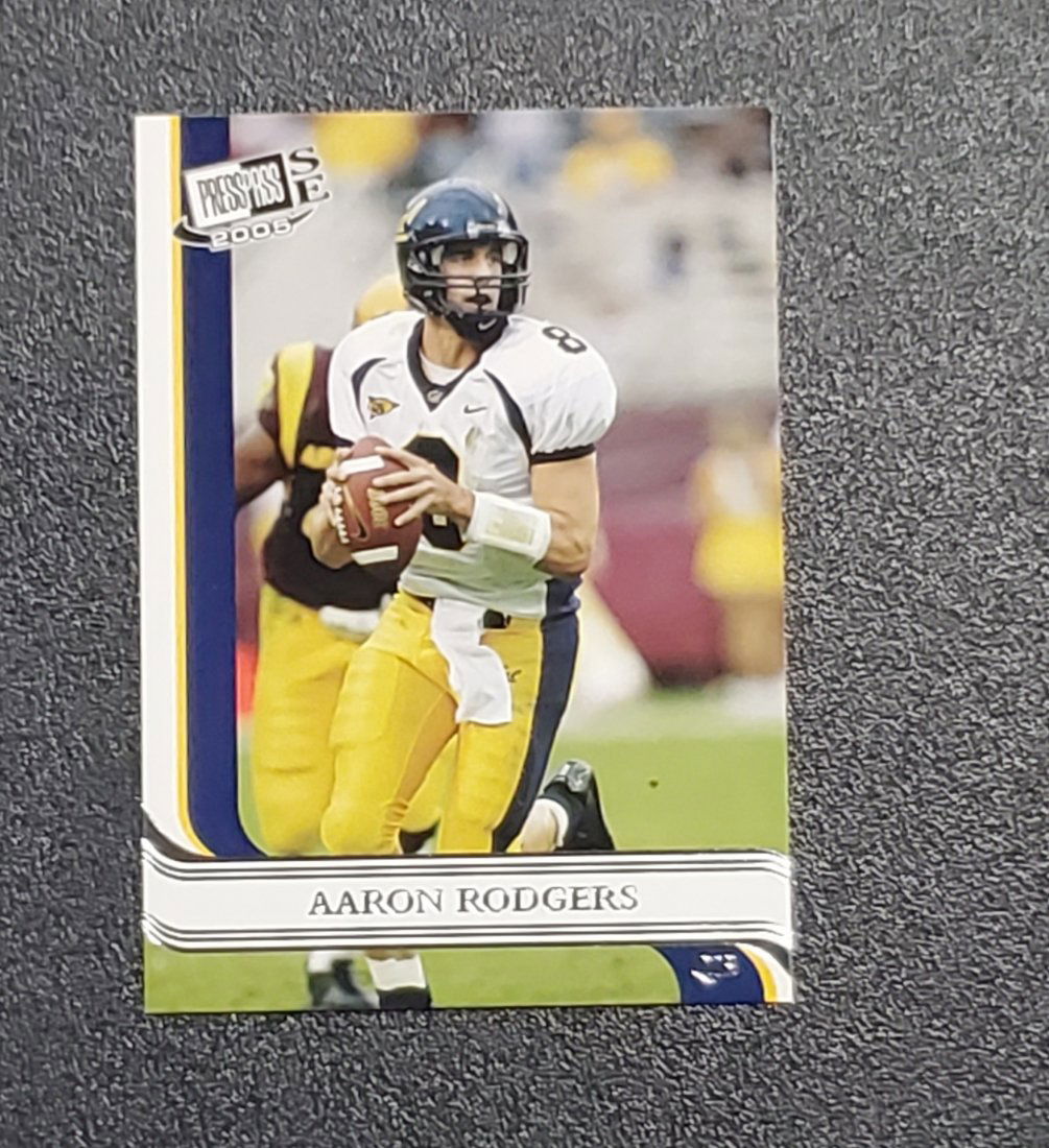 2005 press pass Arron Rodgers rookie card (1 of 1)