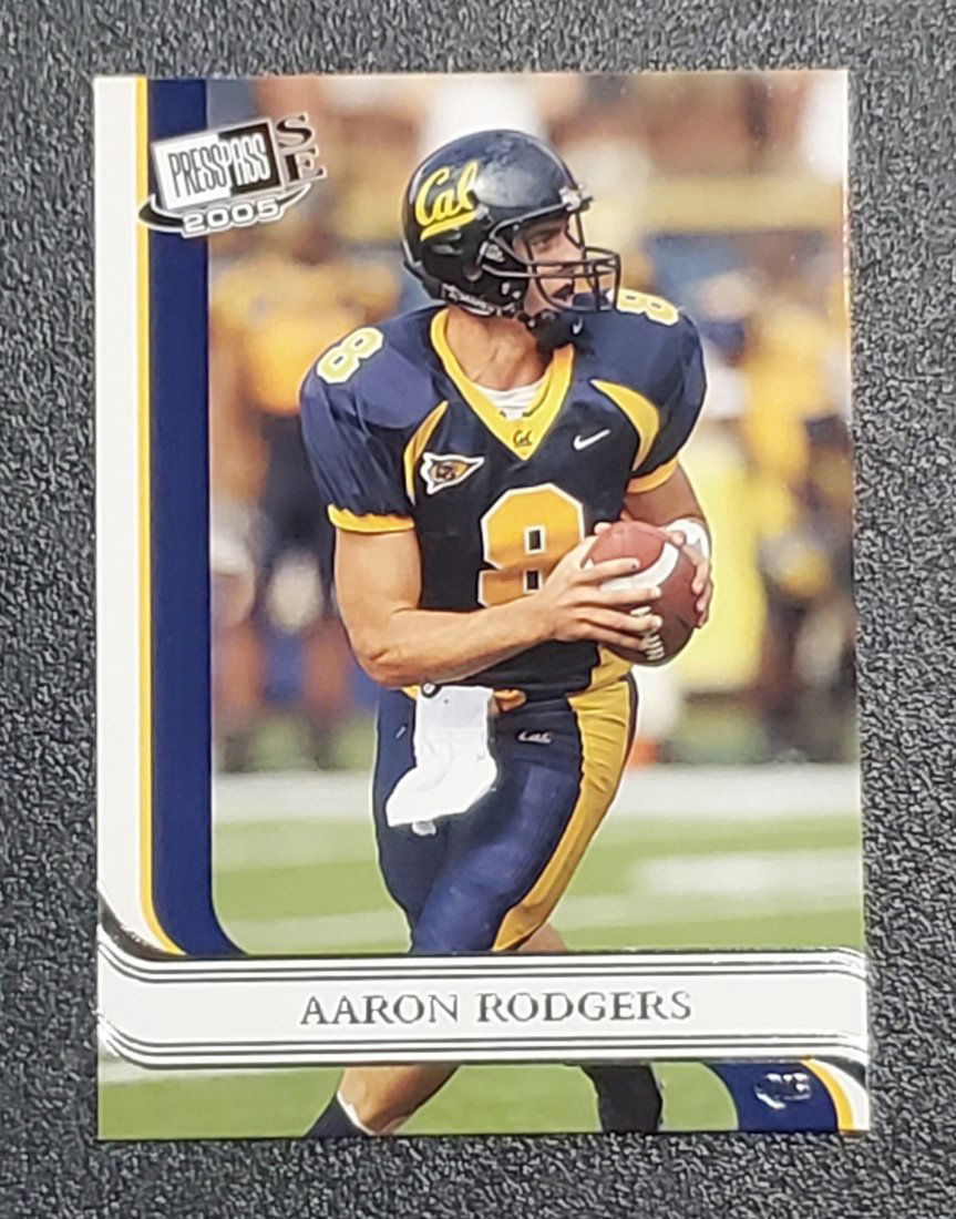2005 press pass Arron Rodgers rookie card checklist (1 of 1)