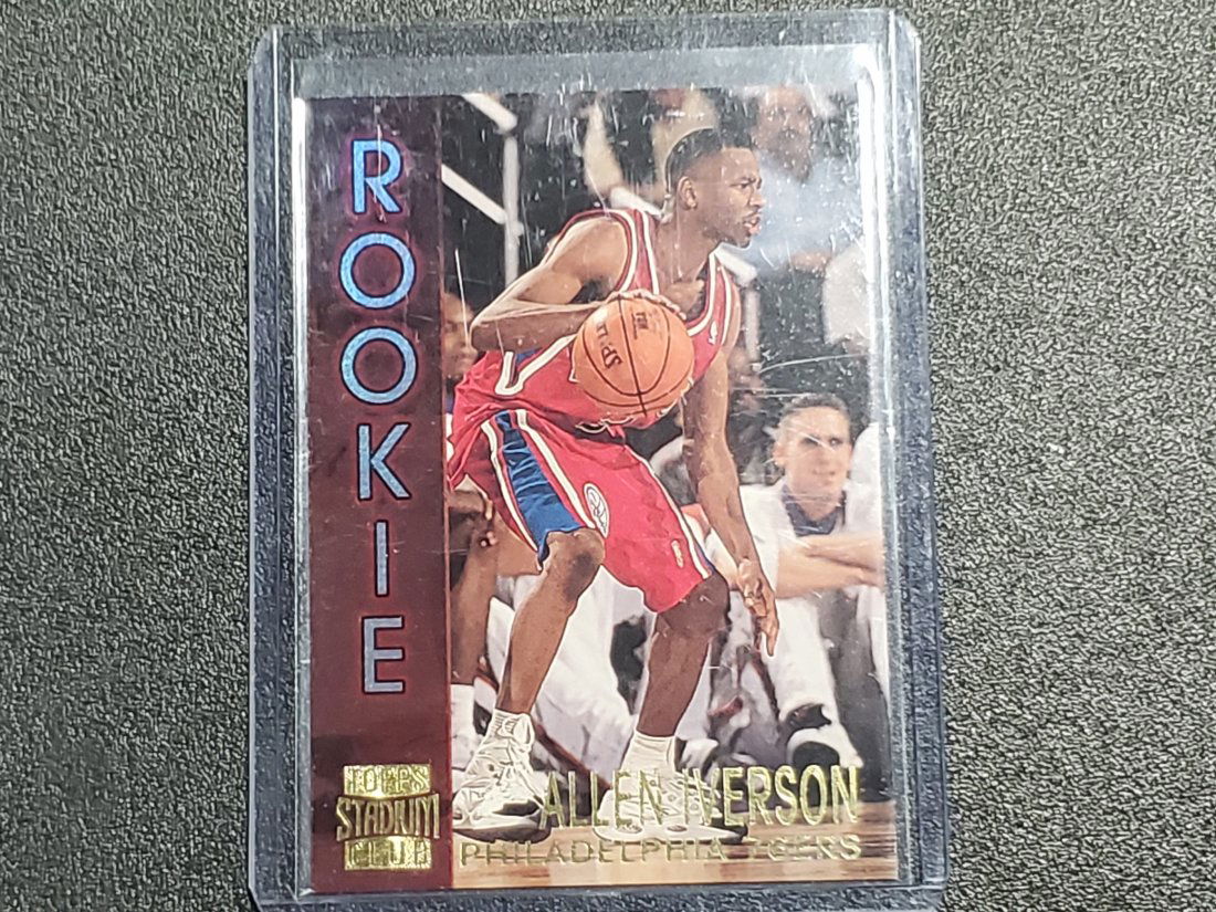 1996/97 Allen Iverson Topps Stadium Club Series 2 RC (1 of 1)