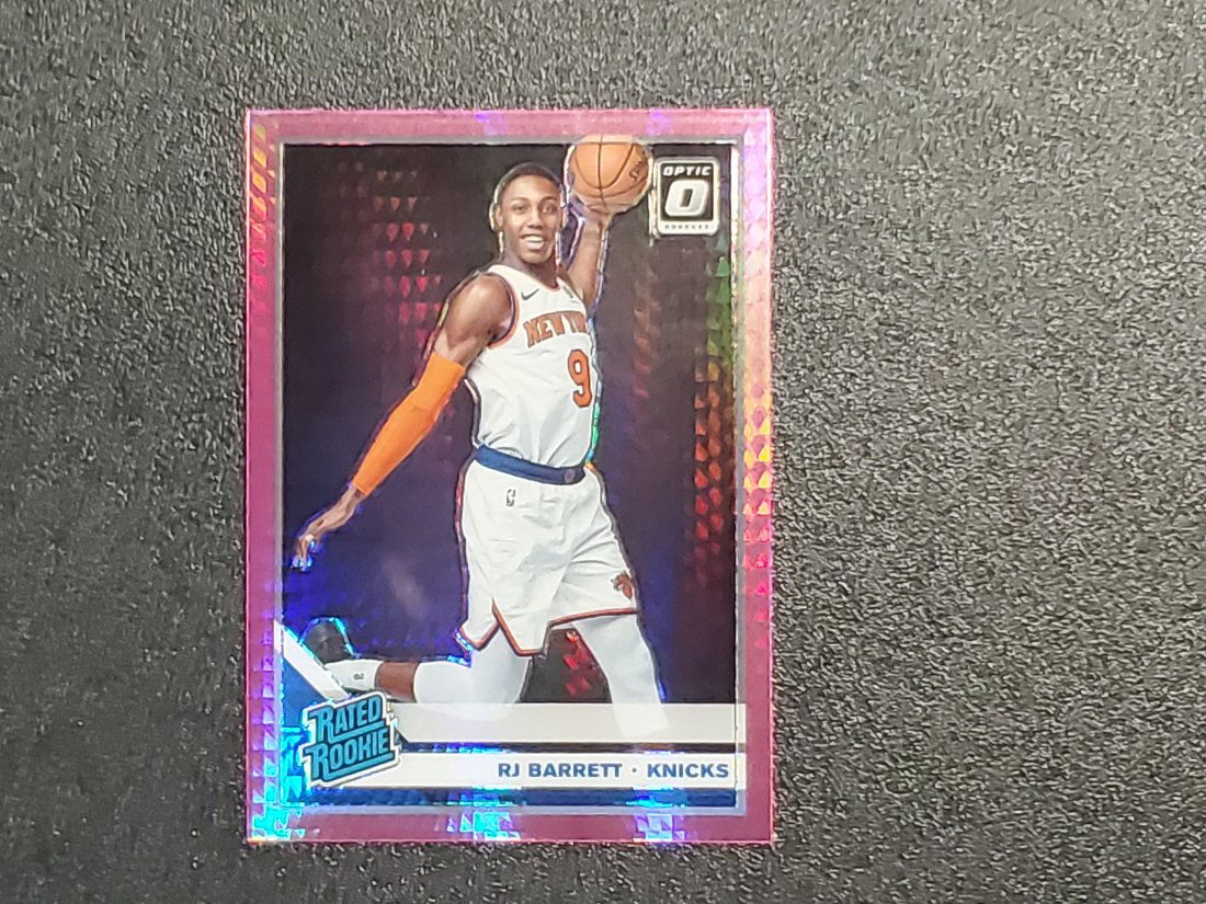 2019-20 Optic Basketball RJ Barrett Pink Hyper Rated Ro (1 of 1)