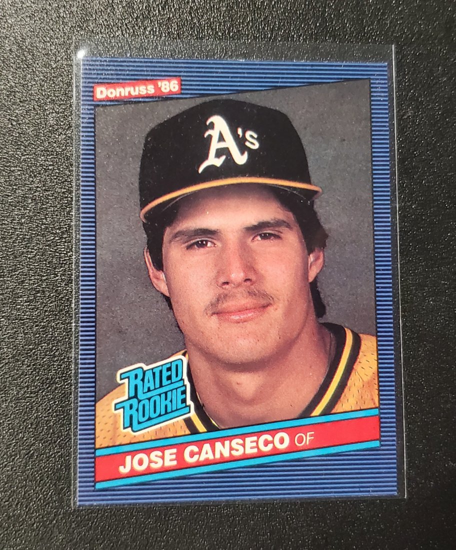 🔥1986 Donruss #39 Jose Canseco RATED ROOKIE: 🔥1986 Donruss #39 Jose Canseco RATED ROOKIE Oakland Athletics A’s RC🔥