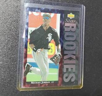 Michael Jordan 1994 Upper Deck Baseball RC #19 Star Roo: Michael Jordan 1994 Upper Deck Baseball RC #19 Star Rookies