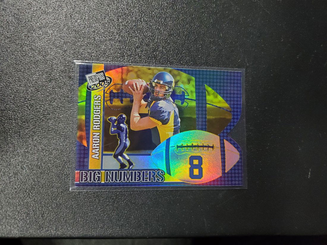 2005 Press Pass Aaron Rodgers Rookie Football Card Big (1 of 1)