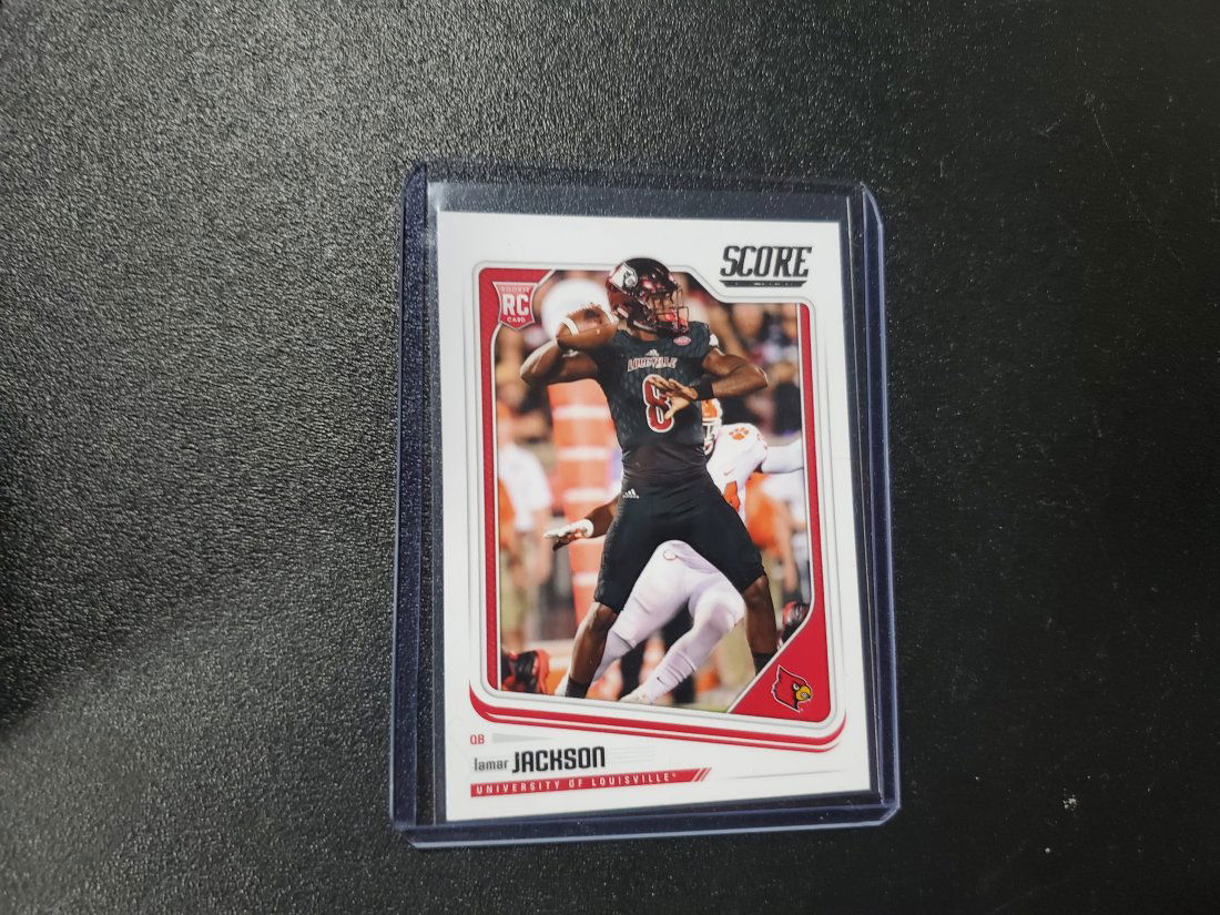 2018 SCORE #352 LAMAR JACKSON ROOKIE - BALTIMORE RAVENS (1 of 1)