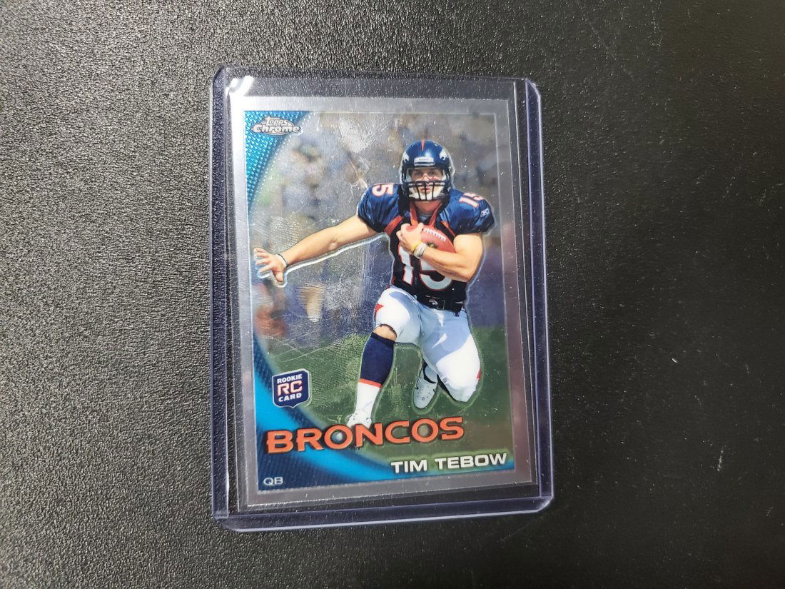 2010 TOPPS CHROME TIM TEBOW ROOKIE CARD #C100 (1 of 1)
